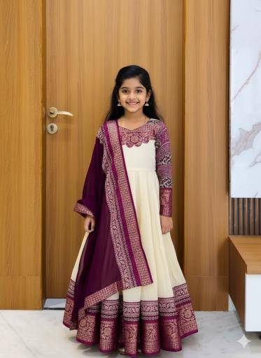 kids gown silk Surat kids ethnic wear wholesale
